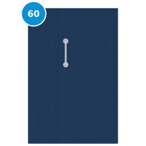 A leaf & half 60 minute fire door painted navy (ral 5003)