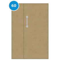 A leaf & half 60 minute fire door plain