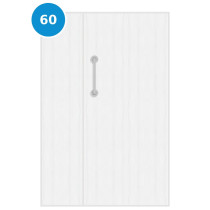 A leaf & half 60 minute fire door primed