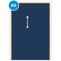 A leaf & half 60 minute fire door set painted navy (ral 5003)