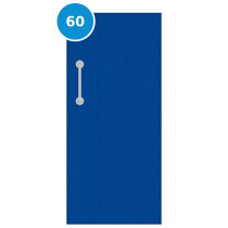 A single 60 minute fire door painted blue (ral 5017)