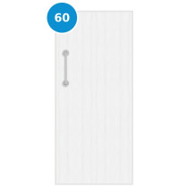 A single 60 minute fire door primed