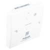 White Fhnth Firehawk Mains Powered Test Hush Base Angled showing test and hush & locate buttons with Firehawk logo