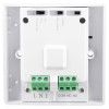 Image showing the back of the Fhnthr Firehawk Mains Powered Test Hush Base Relay with visible wiring terminals and labels