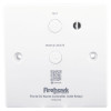 Image of Fhnthr Firehawk Mains Powered Test Hush Base Relay showing front view with buttons and label details
