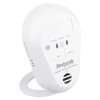 Fico5B X Firehawk Co5B Carbon Monoxide Alarm angled showing front with test and silence buttons and LED indicators