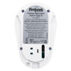 Back view of the Fico5B X Firehawk Co5B Carbon Monoxide Alarm showing label and battery compartment