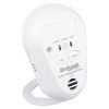 Fico7B Firehawk Co7B Carbon Monoxide Alarm shown angled with test and silence buttons visible