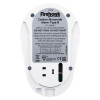 Back view of the Fico7B Firehawk Co7B Carbon Monoxide Alarm showing label and mounting details
