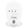 Image showing the front of a white Fico7B Firehawk Co7B carbon monoxide alarm with buttons and indicators visible
