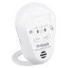 Angled view of Fico7B10Y Firehawk Co7B10Y Carbon Monoxide Alarm showing buttons and indicators