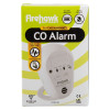Packaging box showing the Fico7B10Y Firehawk Co7B10Y Carbon Monoxide Alarm with product details and features visible