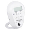 Image of the Fico7Bd Firehawk Co7Bd Digital Carbon Monoxide Alarm shown at an angled view with display and buttons visible