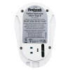 Back view of the Fico7Bd Firehawk Co7Bd Digital Carbon Monoxide Alarm showing label and mounting screws