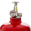 closeup of the gauge on the p2 fireblitz 2kg automatic powder extinguisher showing pressure levels