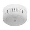 Firehawk optical smoke alarm mounted on a ceiling with vents around the side and a sensor in the centre