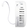 Side view of Fifhb10Rf Firehawk Fhb10Rf Rf Link Smoke Alarm showing vents and attached white cable