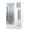 Side view of Fifhb150 Firehawk Fhb150 Midi Smoke Alarm showing battery replacement instructions label