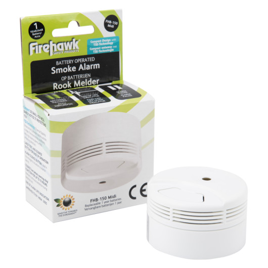 Firehawk FHB150 Midi Battery Optical Smoke Alarm