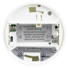 Back of the Fifhb155 Firehawk Fhb155 Midi Smoke Alarm showing battery compartment and instructional labels