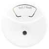 White Fifhb155 Firehawk Fhb155 Midi Smoke Alarm Front showing test and hush button and central sensor hole