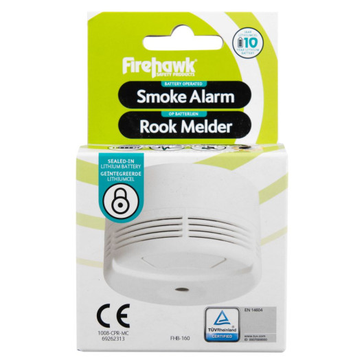 Firehawk FHB160 Midi Sealed Battery Optical Smoke Alarm