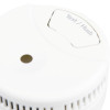 Closeup of Fifhb160 Firehawk Fhb160 Midi Smoke Alarm white casing and test hush button