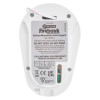 Back view of the firehawk rf link carbon monoxide alarm showing label and warning information