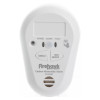 Front view of firehawk rf link carbon monoxide alarm showing buttons and display screen