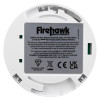 Back view of Fifhh10 Firehawk Fhh10 Heat Alarm showing label and mounting features