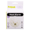 Fifhh10 Firehawk Fhh10 Heat Alarm Box packaging showing a white heat alarm with warranty and certification details