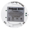 Back view of Fifhh10Rf Firehawk Fhh10Rf Rf Link heat alarm showing label and connection points
