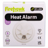 Box packaging of the Fifhh10Rf Firehawk Fhh10Rf Rf Link Heat Alarm showing product and branding details