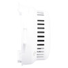 Side view of Fifhn250Rb Firehawk Fnh250Rb mains sealed lithium battery smoke alarm showing vented white casing