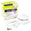 Box packaging and components of the Fifhn450Rb Firehawk Fnh450Rb Mains Sealed Lithium Battery Heat Alarm Contents displayed