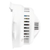Side view of Fifhn450Rb Firehawk Fnh450Rb mains sealed lithium battery heat alarm showing ventilation slots and casing details