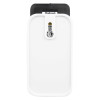 Back view of Fifhn600Ir Firehawk 600 Remote Control Back Holder with white and black casing on white background