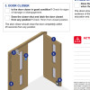 Image showing part of the Fire Door Function Checklist with diagram of a door and numbered parts