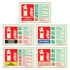 Photoluminescent Fire Extinguisher Signs - Landscape