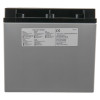 Back view of 12v battery fire alarm panel psu showing label and connection terminals on top