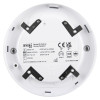 Back view of the Flap65Opt Apollo Series 65 Optical Smoke Detector showing label and mounting points