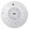 Front view of the apollo series 65 br heat detector showing its circular design and central markings