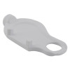 apollo manual call point reset key shown from an angled down view in white plastic with a round hole at one end