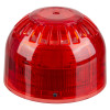 apollo discovery open area sounder beacon shown from the front with a red translucent dome cover