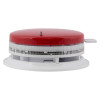 apollo discovery sounder beacon base with flaprdc cover shown from the side with red top and white base