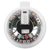 apollo discovery sounder beacon base shown from the front revealing internal wiring and components