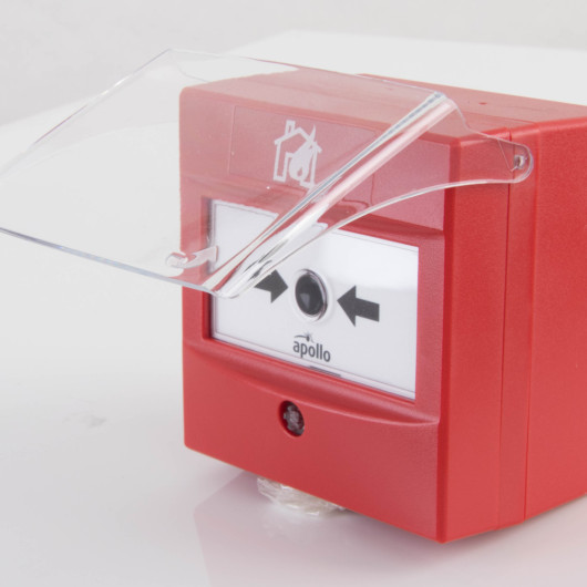 Fixed Call Point Covers Apollo Transparent Hinged Manual Call Point Cover