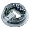 Clear angled Flapxpbb Loop Powered Beacon Base With Isolator showing internal circuit board and wiring connections