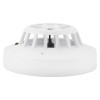 Side view of an apollo xp95 class a2s heat detector showing its white plastic casing with ventilation slots