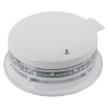 angled view of apollo x95 sounder beacon base with isolator with flapwhc cover in white plastic casing